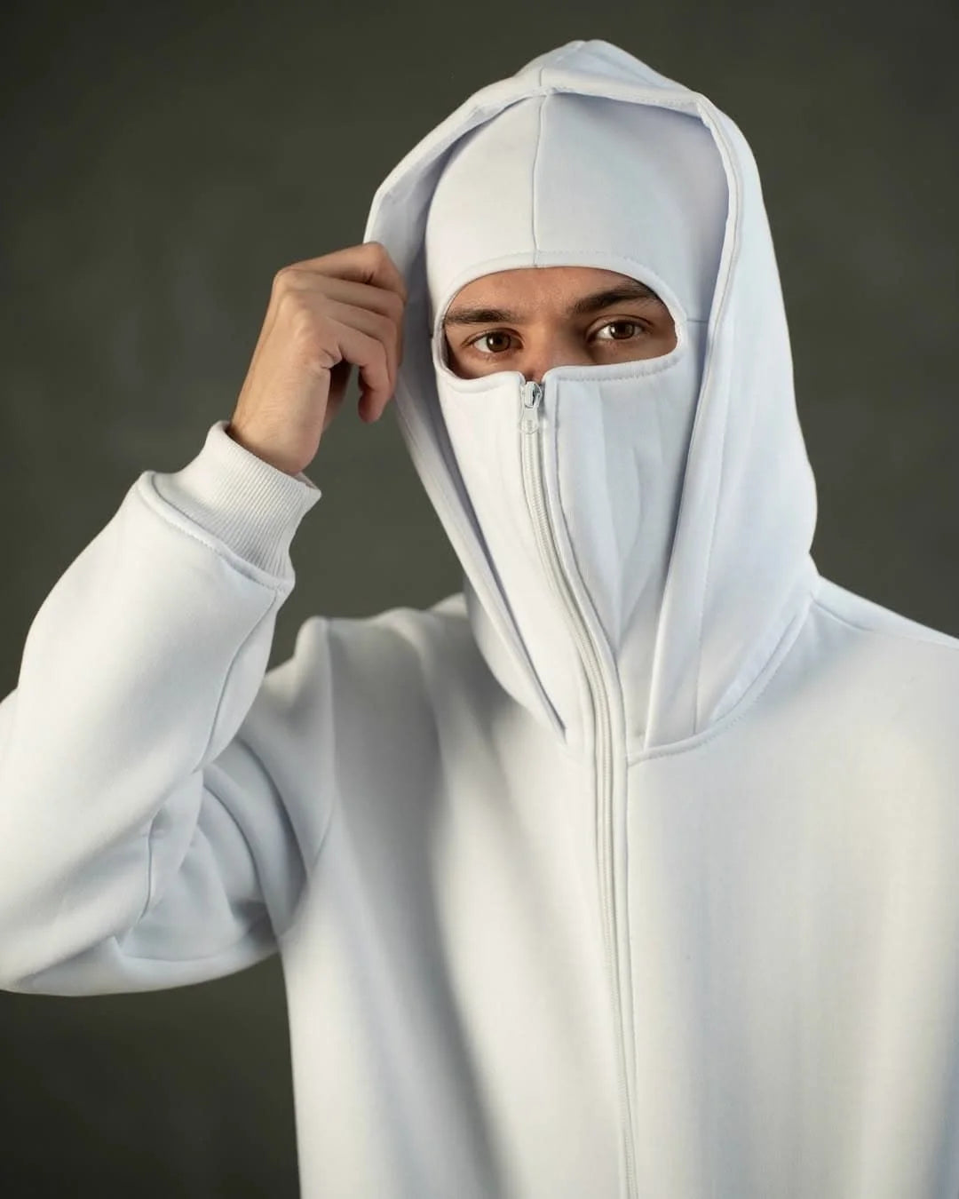 Shadow Ninja Zip Hoodie – Arctic Edition | Elite Attire