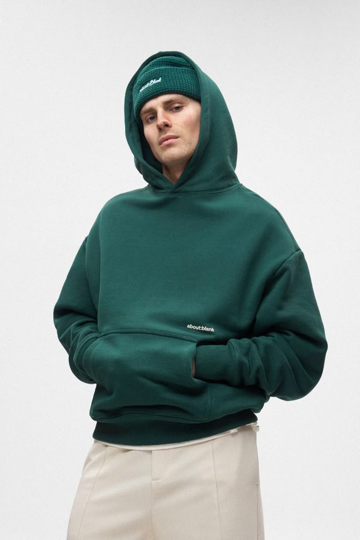 Deep Green Oversized Hoodie - Unisex Streetwear