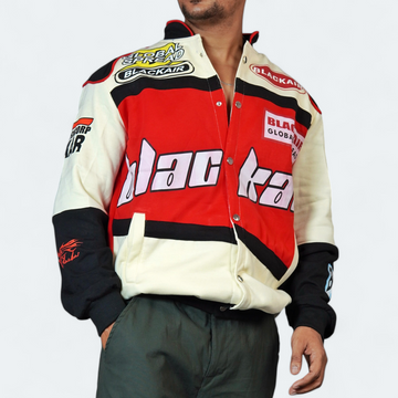 Black Air Racer Jacket 🏎️🔥