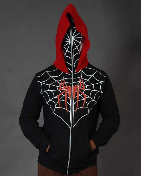 Spider-Man Black and Red Hoodie