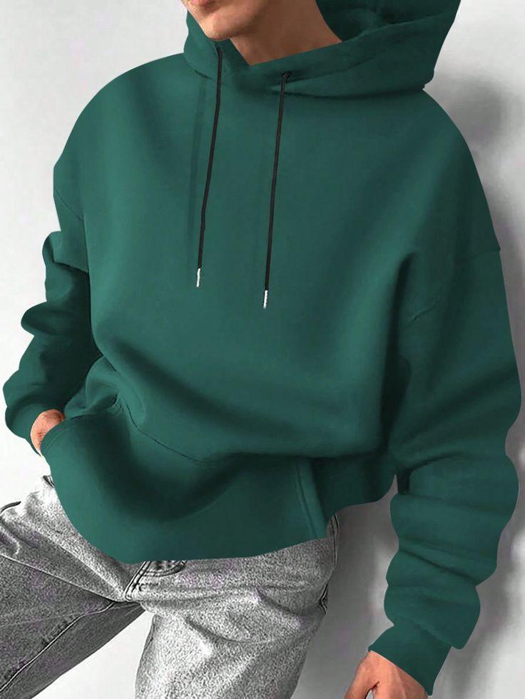 Deep Green Oversized Hoodie - Unisex Streetwear