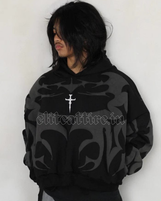 Shadow Depta Hoodie – Unisex Oversized Puff Print Hoodie
